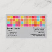 Pixel Motif v2 01 Schwarz mit hellgrau Visitenkarte (Rückseite)