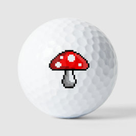Pixel Mushroom Golf Balls Golfball
