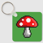 Pixel Mushroom Keychain Schlüsselanhänger (Vorderseite)