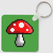 Pixel Mushroom Keychain Schlüsselanhänger (Rückseite)