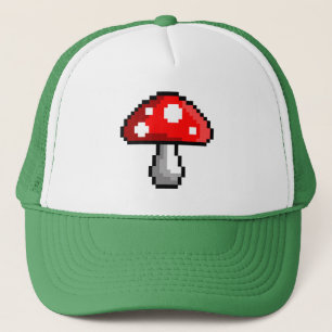 Pixel Mushroom Trucker Hat Truckerkappe