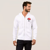 Pixel Mushroom Zip Hoodie (Vorne ganz)