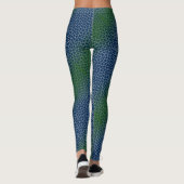 Pixel Muster 01.GRN.bw DBluek BG Leggings (Rückseite)
