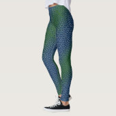 Pixel Muster 01.GRN.bw DBluek BG Leggings (Links)
