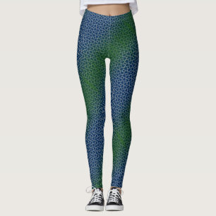 Pixel Muster 01.GRN.bw DBluek BG Leggings