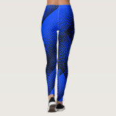 Pixel Muster 08.B.wC Blue BG Leggings (Rückseite)