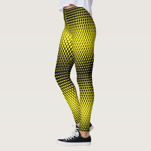 Pixel Muster 09.B.w. BYellow BG Leggings (Links)