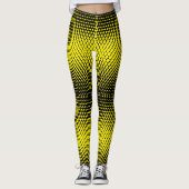 Pixel Muster 09.B.w. BYellow BG Leggings (Vorderseite)