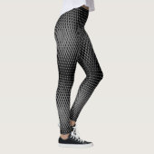 Pixel Muster 09.B.w. Gray BG Leggings (Rechts)