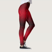 Pixel Muster 09.B.w. Red BG Leggings (Rechts)