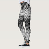 Pixel Muster 09.B.w. Weißer BG Leggings (Links)