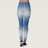 Pixel Muster 09.BBLK.w Weiße BG Leggings (Rückseite)
