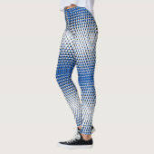 Pixel Muster 09.BBLK.w Weiße BG Leggings (Links)