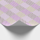 Pixel Muster Blue Chalk Geschenkpapier (Ecke)