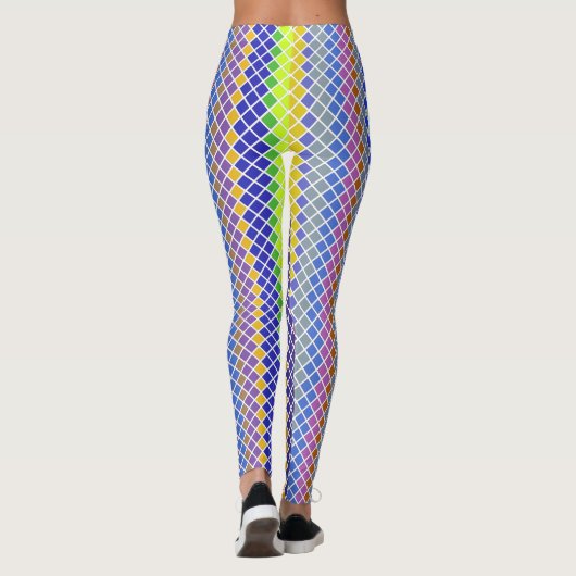 Pixel nach Pixel gezogenes Muster Leggings (Rückseite)