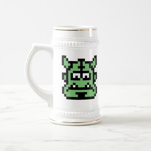 Pixel Ogre Bierglas (Links)