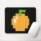 Pixel Orange 80er Retro Arcade Videogame Halloween Mousepad (Mit Mouse)