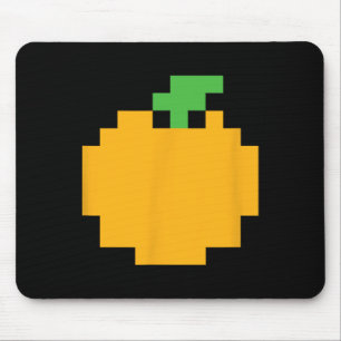 Pixel Orange 80er Videospiel Halloween Einfache Gr Mousepad