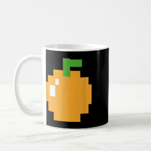 Pixel Orange 80er Videospiel Kostüm Einfache Grupp Kaffeetasse
