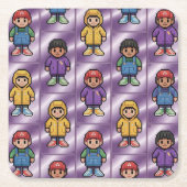 Pixel Pals Kids Untersetzer Set (Vorderseite)