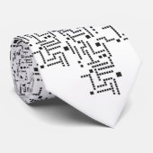 Pixel-Patchwork Krawatte (Gerollt)