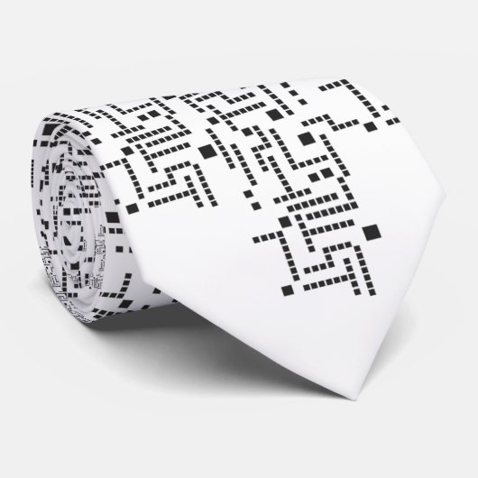 Pixel-Patchwork Krawatte (Gerollt)