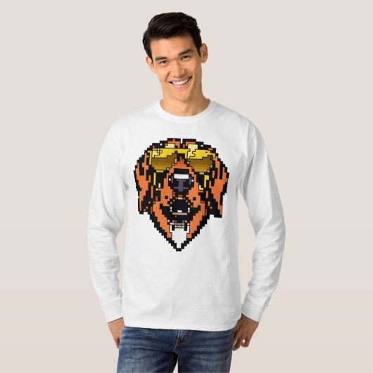 Pixel Paws und Bloodhound Trails T-Shirt (Vorne ganz)