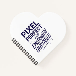 Pixel Perfect Heart Notizblock