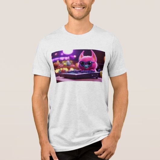 "Pixel perfekt: Modus des Spieldesigners eingescha Tri-Blend Shirt (Vorderseite)