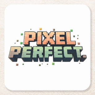 Pixel perfekt rechteckiger pappuntersetzer
