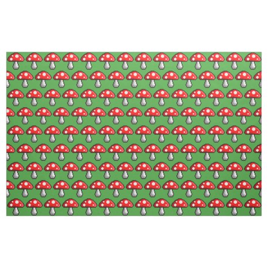 Pixel-Pilz-Gewebe Stoff (Fat Quarter (45,7 x 55,9 cm))