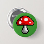 Pixel-Pilz-Knopf Button (Vorne & Hinten)