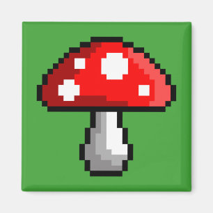 Pixel-Pilz-Magnet Magnet