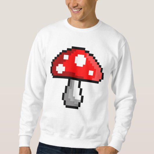 Pixel-Pilz-Sweatshirt Sweatshirt (Vorderseite)