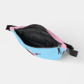 Pixel Pink Hummingbird Bauchtasche (Offen)