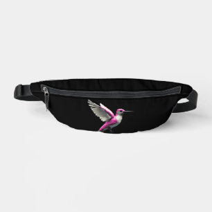 Pixel Pink Hummingbird Bauchtasche