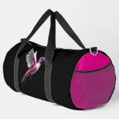 Pixel Pink Hummingbird Duffle Bag (Rechte Ecke)