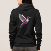 Pixel Pink Hummingbird Hoodie (Rückseite)
