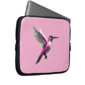 Pixel Pink Hummingbird Laptopschutzhülle (Vorne Rechts)