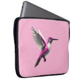 Pixel Pink Hummingbird Laptopschutzhülle (Vorne Rechts)