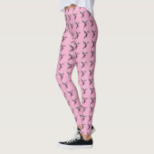 Pixel Pink Hummingbird Leggings (Links)