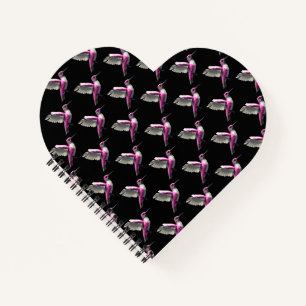 Pixel Pink Hummingbird Notizblock