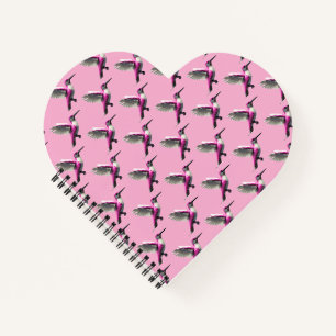 Pixel Pink Hummingbird Notizblock