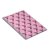 Pixel Pink Hummingbird Notizblock (Rechte Seite)