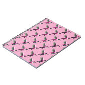 Pixel Pink Hummingbird Notizblock (Linke Seite)