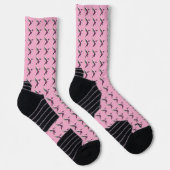 Pixel Pink Hummingbird Socken (Rechts)