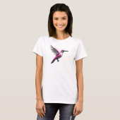 Pixel Pink Hummingbird T-Shirt (Vorne ganz)