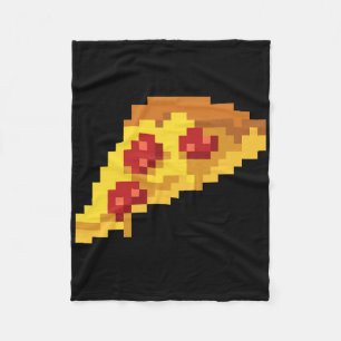 Pixel Pizza 80er Video Game Retro 8-Bit Halloween  Fleecedecke