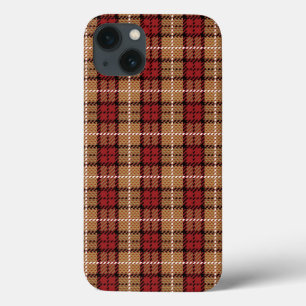 Pixel Plaid in Red and Gold Case-Mate iPhone Hülle
