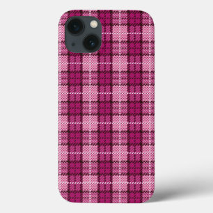 Pixel Plaid_Magenta-Black Case-Mate iPhone Hülle